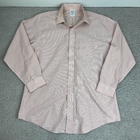Brooks Brothers Other - Brooks Brothers Regent Chalk Stripe American Supima Cotton Dress Shirt 16 1/2